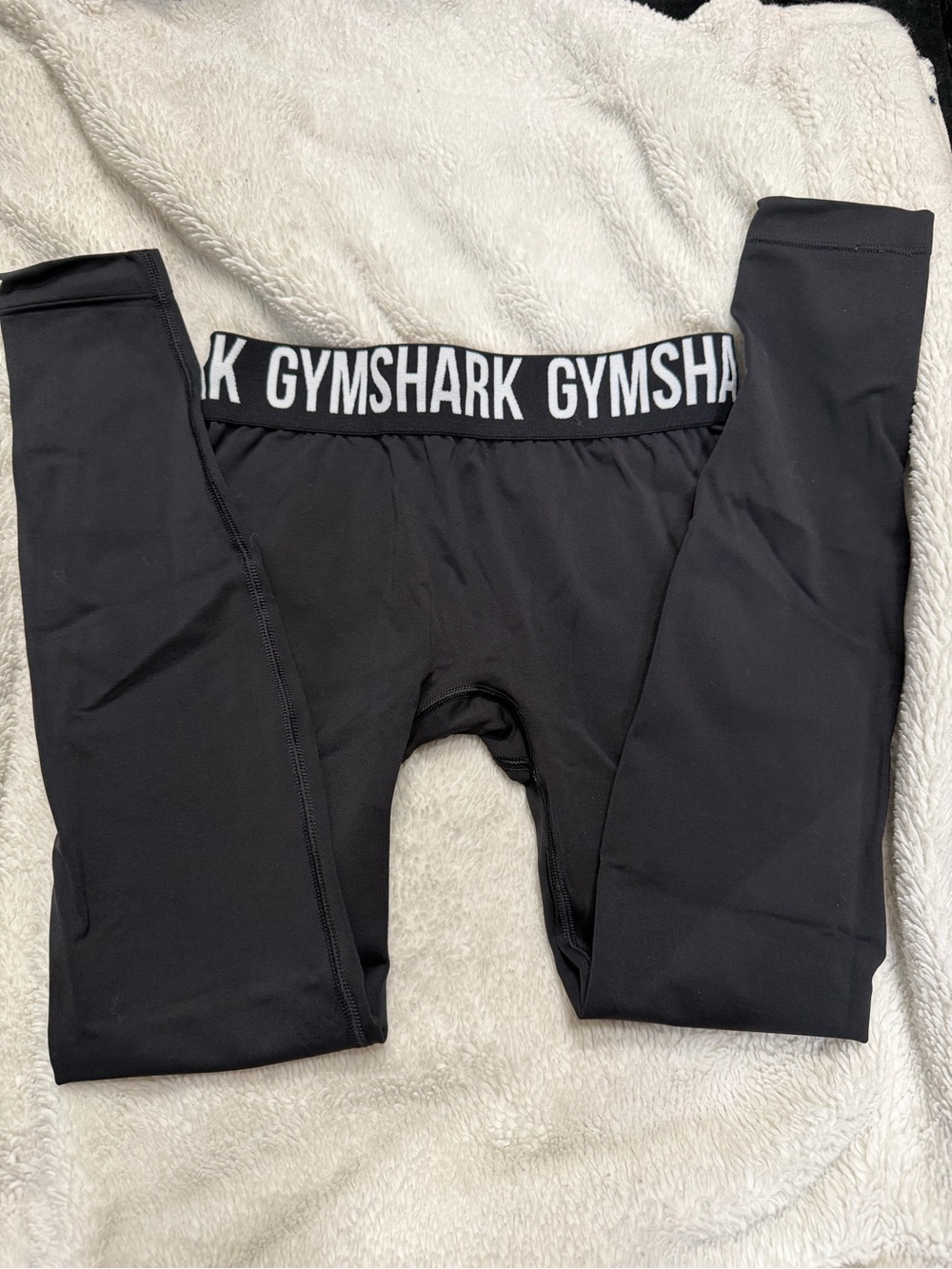 Gymshark Black Logo Waistband Leggings